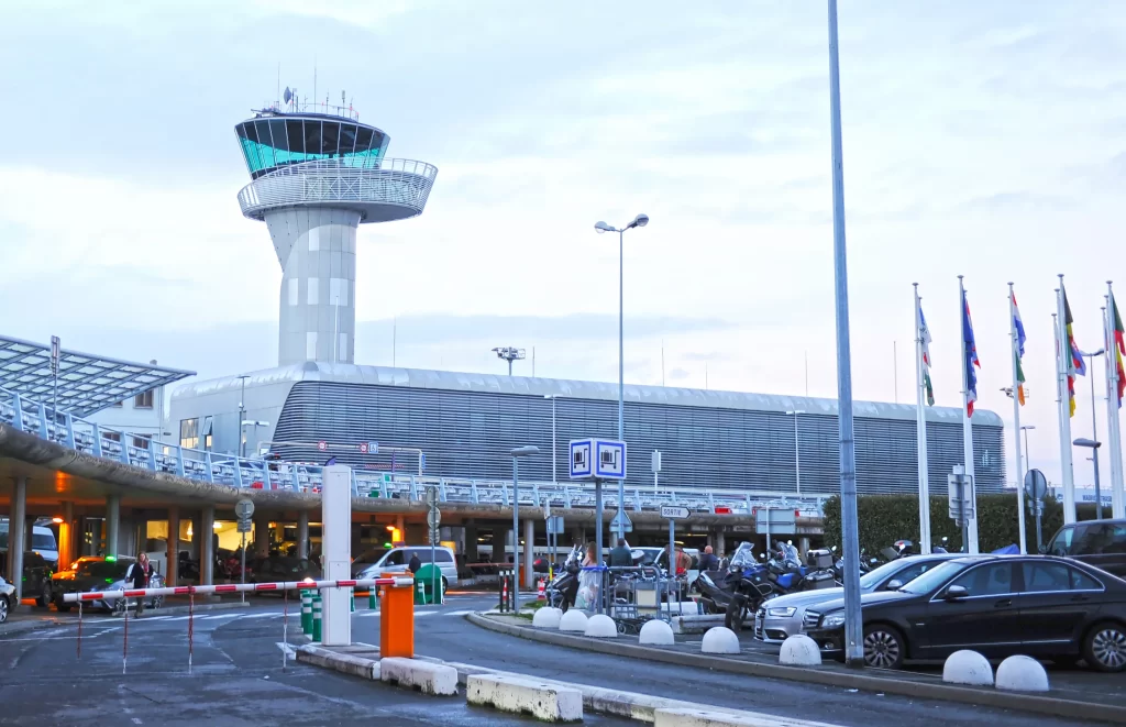 Terminal of Bordeaux Merignac Airport, Gironde departement, France