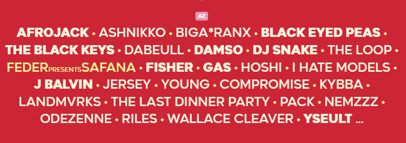 Name of artists who will perform in the Garorock festival in Marmande, France